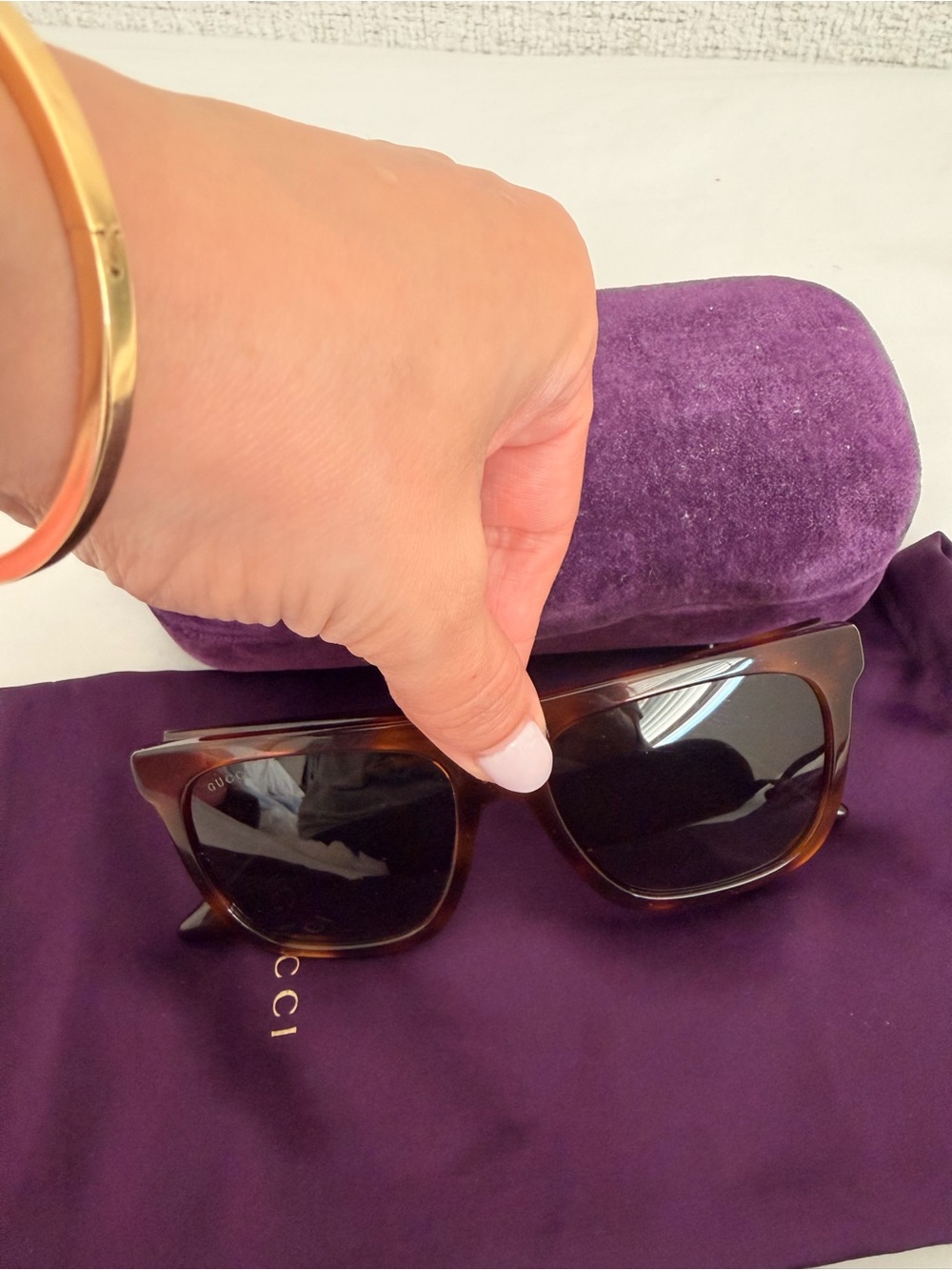 Gucci unisex Sunglasses - Brown - Picture 6 of 6